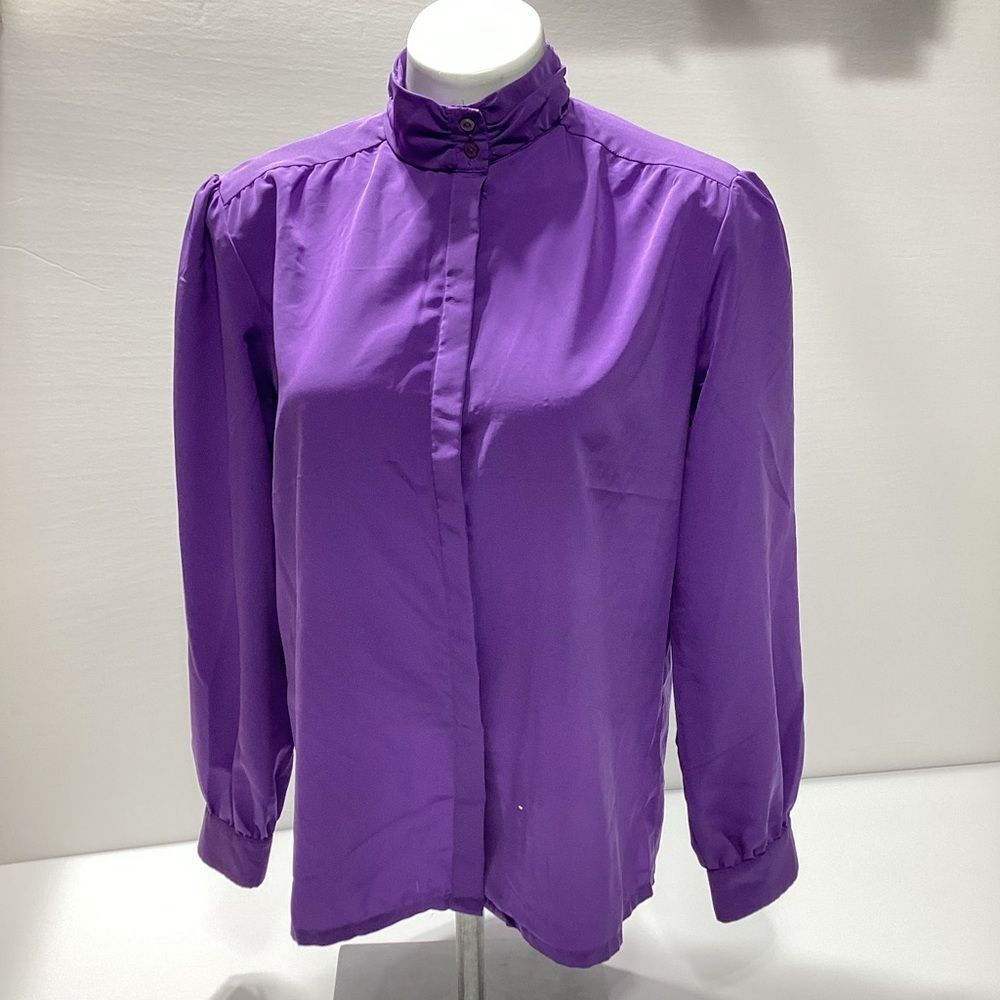 Vintage Pendleton Blouse Country Sophisticates By Pendleton Purple Top Size 12